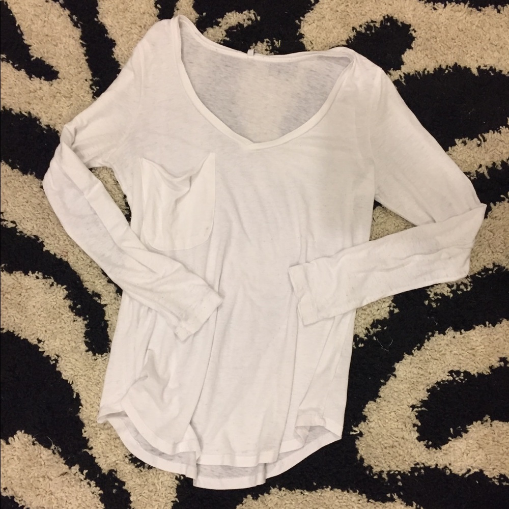 Long sleeve white z supply shirt